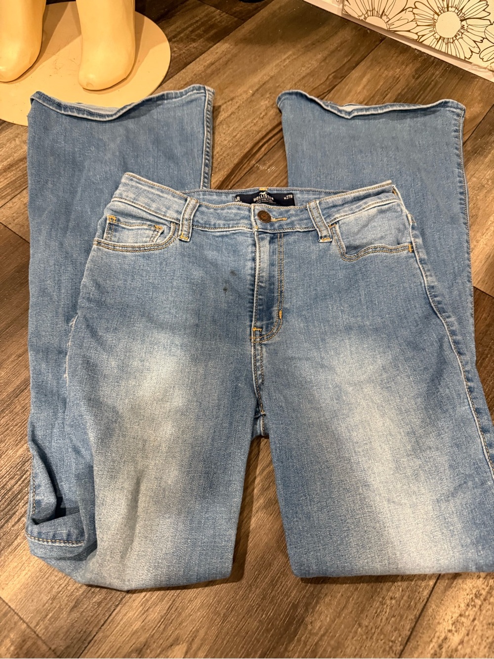 Hollister Light Blue Bootcut Jeans